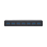 Tripp Lite 7-Port USB-A Mini Hub - USB 3.2 Gen 1, Up to 5 Gigabits per Second, Plug-and-Play No Software Needed, International Plug Adapters for UK, EU, & Australia - 1-Year Warranty (U360-007-INT)