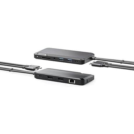 Alogic Portable Dock for Mac 10-in-1 with Dual Display 4K 60Hz Support - Dark Grey |