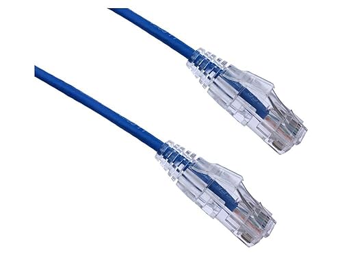 Axiom 2FT CAT6A BENDNFLEX Ultra-Thin SNAGLESS Patch Cable 650MHZ (Blue)