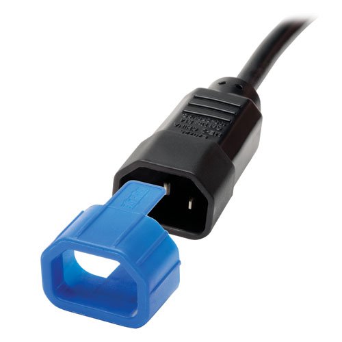PDU Plug Lock Connector C14 Power Cord to C13 Outlet Blue 100pk