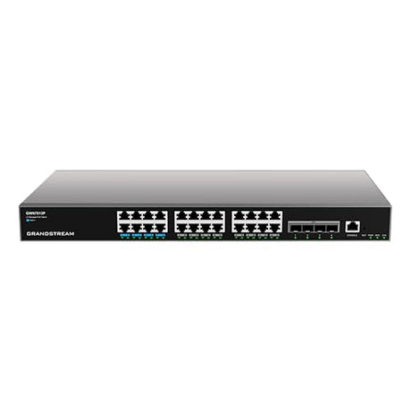 GRANDSTREAM GWN7813P Manageable Layer Switch (Layer) 3 Rackable. Ports: 24x GbE RJ45 PoE 802.3 AF/at, 60W per Port, 4X SFP+, Redundant PSU Optional Brand