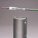 Panduit H000X025H1C P1 Cassette Continuous Heatshrink Tubing Label, Polyolefin, White White 1/8-Inch Diameter