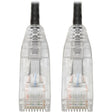 Tripp Lite Cat6 UTP Patch Cable (RJ45) - M/M, Gigabit, Snagless, Molded, Slim, Black, 5 Ft. - N201-S05-BK