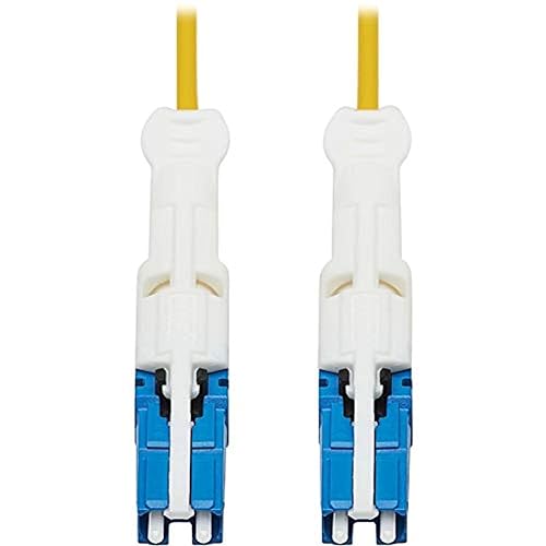 Tripp Lite 400G Fiber Optic Cable, Duplex Singlemode 9/125 OS2 Fiber Cable, CS-UPC/LC-UPC (M/M), LSZH Jacket, 10m, Yellow (N381L-10M)