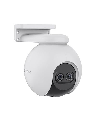 EZVIZ Security Camera Outdoor, 1080P Pan/Tilt/Zoom WiFi Camera, 8× Mixed Zoom and AI-Powered Person Detection Security Cam, IP65 Waterproof, Support MicroSD Card up to 512GB | C8PF