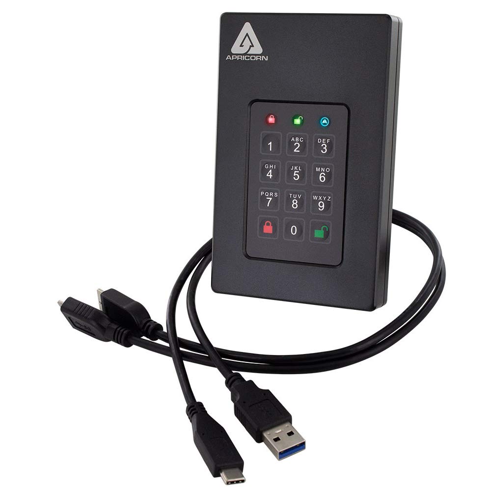 Apricorn Aegis Fortress 500 GB Hard Drive - External