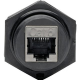 Tripp Lite RJ45 Bulkhead Coupler Cat5/Cat6 F/F Shielded Industrial Dust Cap