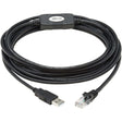 Tripp Lite Connectivity 15ft Usb-a To Rj45 Rollover M/m Cable Cisco Compatible Console