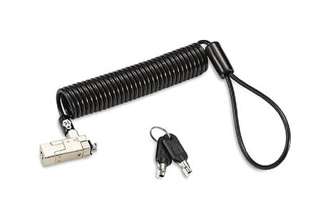 Kensington Slim NanoSaver 2.0 Portable Laptop Lock with Key, Self-retracting, Lockable, Flat Thin Profile, Universal Fit, 1.8m Strong Carbon Steel Cable (K65025WW)