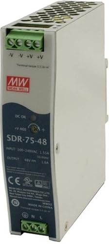 Transition Networks 25131 48VDC 75WATT DIN RAIL PS FOR SI-IES-121D-LRT