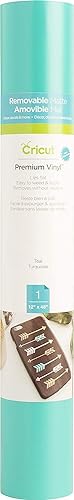 Cricut Premium Permanent Vinyl (12" x 48"), Strong Adhesive Lasts for 3 Years, UV & Water-Resistant, Perfect for Indoor-Outdoor DIY Projects, Compatible with Cricut Machines, Sky Blue Sky Blue 4 FT