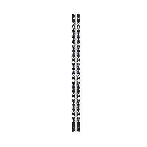 Tripp Lite Rack Enclosure Vertical Equipment Management Bars for Additional Cable Management and 0U Vertical PDUs, 48U Rack Mount, Single-Width, 1 Pair, 5-Year Warranty (SRVRTBAR48SGL)