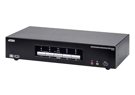 ATEN 4-Port USB3.0 4K DisplayPort Triple Display KVMP Switch (CS1964)