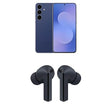 SAMSUNG Galaxy S25 FE 128GB Unlocked AI Smartphone, Navy w/Galaxy Buds 3 FE True Wireless Bluetooth Earbuds, Black Navy 128GB S25 FE Phone w/ Buds 3 FE