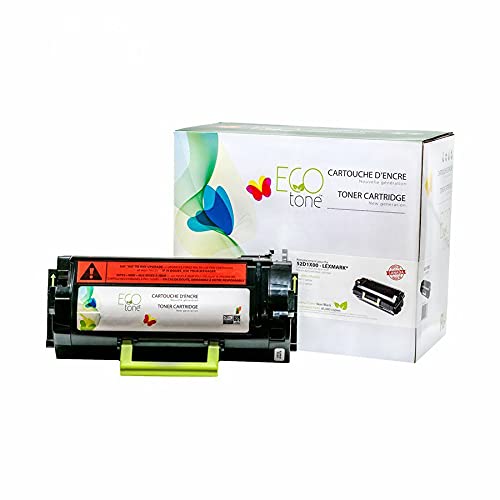 EcoTone Toner Cartridge - Remanufactured for Lexmark 52D1X00 / 521X - Black