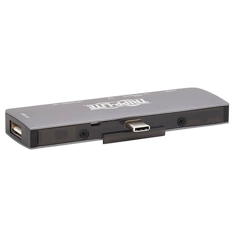 Tripp Lite USB-C Dock with 4K HDMI, USB-A, Memory Card Slots, PD Charging, Portable Hub, Thunderbolt 3 Compatible, Gray (U442-DOCK15-S)