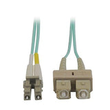 Tripp Lite N816-15M 50 Feet 10Gb Multimode Duplex 50/125 LSZH Aqua Fiber Patch Cable LC/SC - 15M