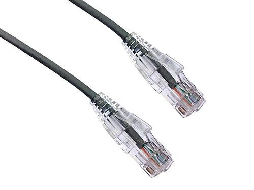 Axiom 2FT CAT6A BENDNFLEX Ultra-Thin SNAGLESS Patch Cable 650MHZ (Gray)