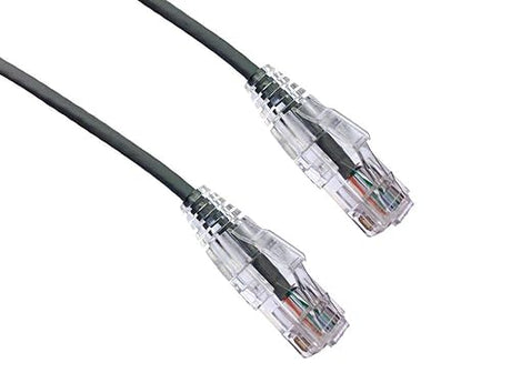 Axiom 7FT CAT6A BENDNFLEX Ultra-Thin SNAGLESS Patch Cable 650MHZ (Gray)