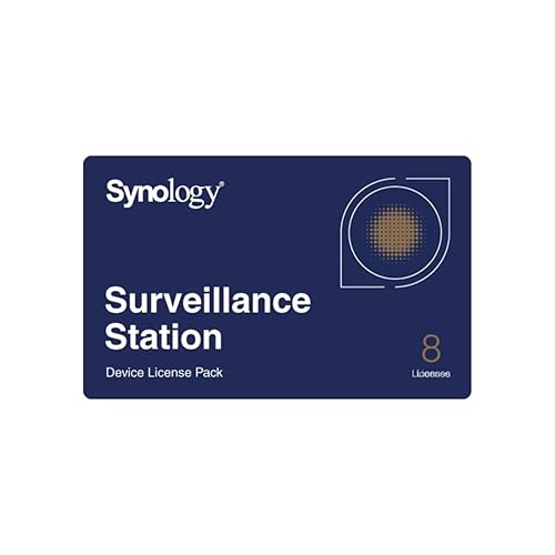 Synology Camera License Pack 8 License 8xCamera Pack,Physical, License_Pack_8 (8xCamera Pack,Physical for Synology Survelliance Station) 8 license License Pack