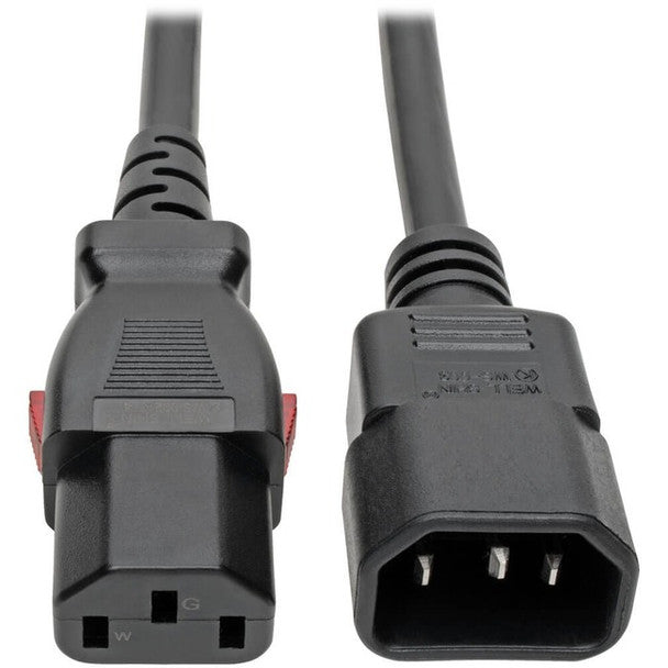 Tripp Lite Power Extension Cord Cable C14 To Locking C13 M/F 18 AWG 10A 1ft