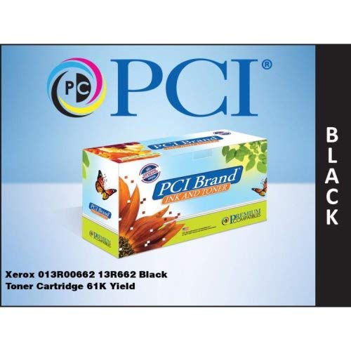 PCI Compatible 013R00662 Black Toner Cartridge Replacement for Xerox 61K Yield