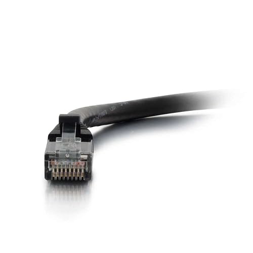 C2G 00725 Cat6a Cable - Snagless Unshielded Ethernet Network Patch Cable, Black (3 Feet, 0.91 Meters) 3 Feet Black