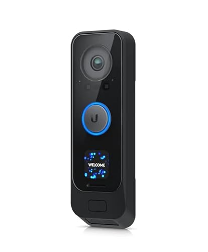 Ubiquiti Networks UVC G4 Dual-Camera Doorbell Pro, WiFi Connected, Integrated Porch Light, Two-Way Audio, Night Mode, IPX4 Weather Resistant, Black, UVC-G4-DOORBELL-PRO-US