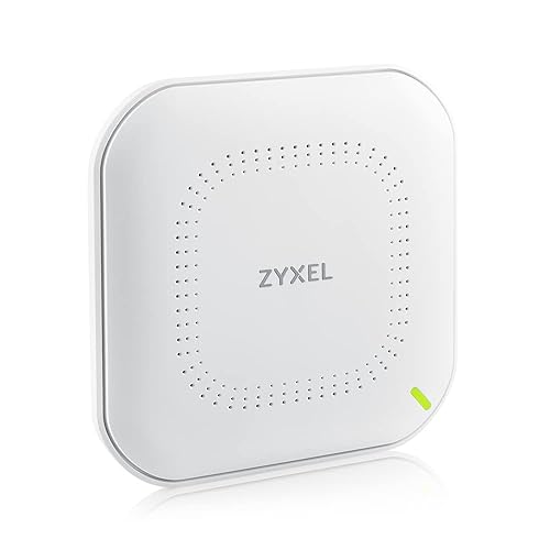 Zyxel WiFi 6 AX3000 Wireless Gigabit Access Point | Mesh, Seamless Roaming, Captive Portal & MU-MIMO | WPA3 Security | Cloud, App or Direct Management | POE+ | AC Adapter Included |NWA90AX PRO