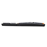 Adesso EasyTouch 1500 Ergonomic Mechanical RGB Keyboard, Wired/Wireless/Bluetooth, VIA/QMK, Multi-OS, Cherry MX Red Switches, Copilot Key, Hot-Swappable, USB-C, 4000mAh Battery