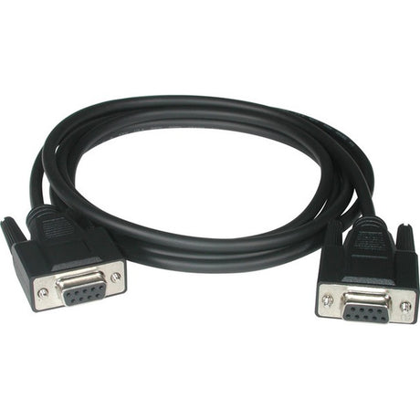 C2G 15 Ft DB9 F/F Serial RS232 Null Modem Cable - Black