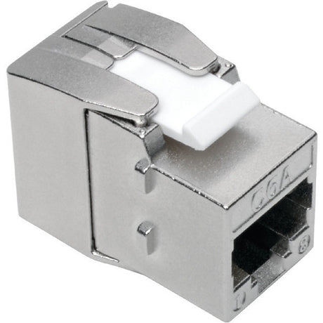 Tripp Lite Cat6a/Cat6/Cat5e Toolless Keystone Jack RJ45, Shielded, Dust Cap PoE/PoE+ Compliant, TAA