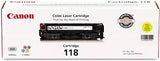 Canon CRTDG118-YW Original Toner Cartridge, Laser, 2900 Pages, Yellow