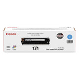 Canon 131 Original Toner Cartridge, Laser, 1500 Pages, Cyan