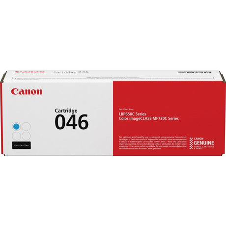 Canon 046 Original Toner Cartridge - Cyan, Laser, Standard Yield, 2300 Pages