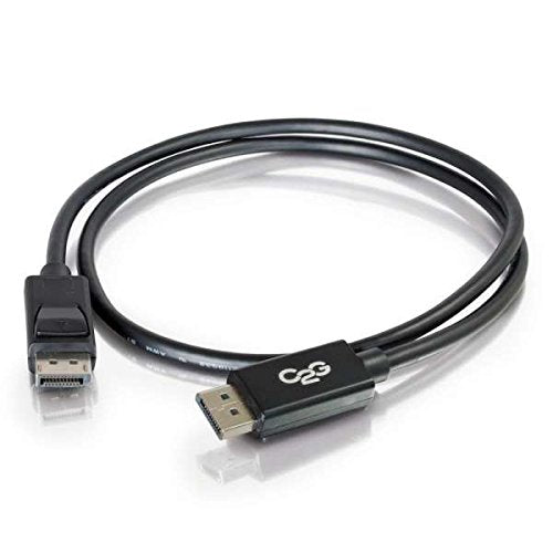 C2G 54423 DisplayPort Cable with Latches M/M, 8K UHD Compatible - Digital Audio Video, Black (1 Foot, 0.30 Meters)