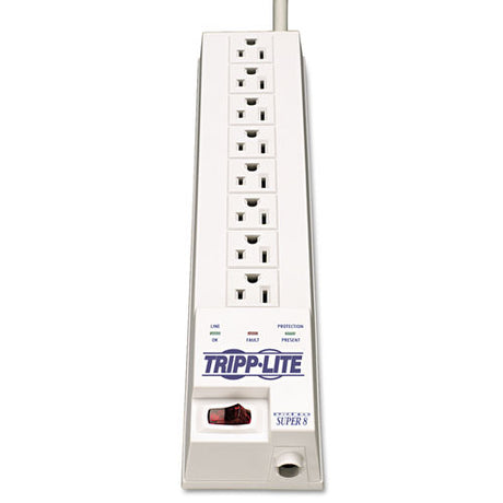 Tripp Lite Protect It! Home Computer Surge Protector, 8 Outlets, 8 Ft Cord, 1080 Joules