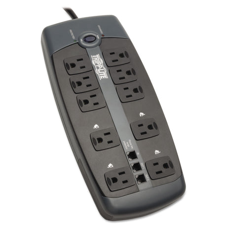Tripp Lite Protect It! Surge Protector, 10 AC Outlets, 8 Ft Cord, 2, 395 J, Black