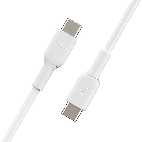 Belkin Boost Charge USB-C to USB-C Cable (USB Type-C Fast Charge Cable for Samsung, Pixel, iPad Pro and More) 2 m, White