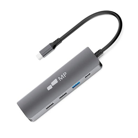 Mobile Pixels 5-in-1 USB C Hub Multiport Adapter, with 4K HDMI (no ethernet), 100W Power Delivery, 1 USB-C and 3 USB-A Data Port Dongle, USB HDMI Hub for MacBook,Window, Android,XPS, Type-C Device