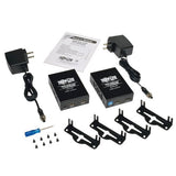 TRIPP LITE B126-2A1 HDMI Over Cat5 1 x 2 Extender Kit, 125 Feet, Black