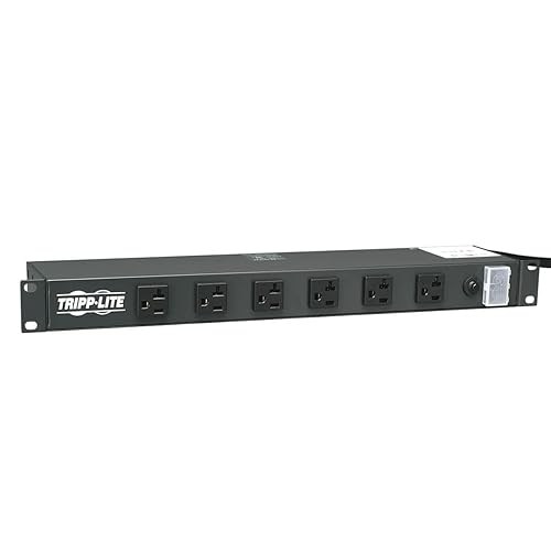 Tripp Lite RS-1215-20T Power Strip Rackmount Metal 120V 5-15/20R 12 Outlet 15 Feet Cord 1U