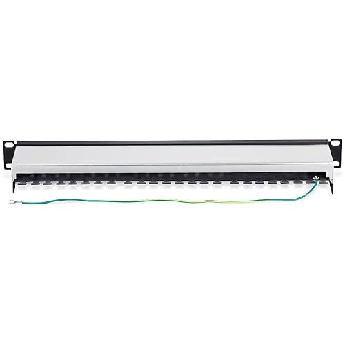 TRENDnet 16-Port Cat6A Shielded Patch Panel, TC-P16C6AS, 1U 19 Metal Housing, 10G Ready, Cat5e/Cat6/Cat6A Ethernet Cable Compatible, Cable Management, Color-coded Labeling for T568A and T568B wiring 16 Port Cat6A