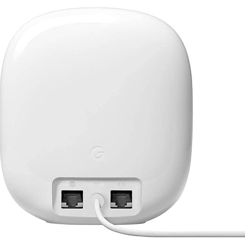 Google Nest WiFi Pro - Wi-Fi 6E - Reliable Home Wi-Fi System with Fast Speed and Whole Home Coverage - Mesh Router - Snow 1 Pack Snow