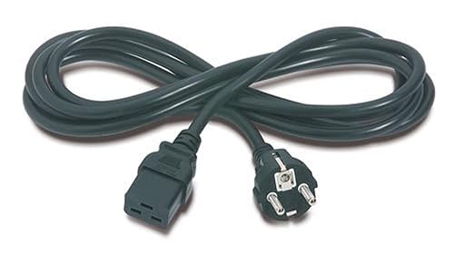 APC 8FT PWR CORD SHUKO CEE-7/EU1-16P TO IEC 320 C19 ( AP9875 ),Black