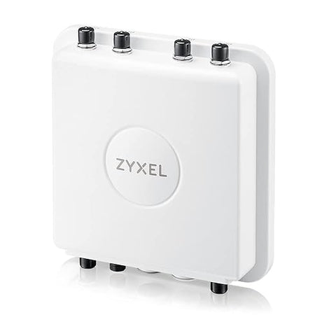 Zyxel WiFi 6 AX3000 Wireless Outdoor Long Distance Access Point | External Antennas (Not Included) | Mesh and Point to Point Bridge | Cloud, App, or Direct MGMT | POE+ |1 Year Nebula Pro | WAX655E WiFi 6 | AXE5400 | Outdoor