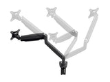 Monoprice Smooth Full Motion Single Monitor Adjustable Gas Spring Desk Mount - Black For Large Screens, Supports Up To 34 inch Monitors, 19.8 LBS Max Display Weight, Easy Set up