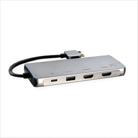 SMK-Link USB-C Dual 4K Multi-Stream Mini Docking Station - for Notebook/Camera/Scanner/Tablet/Monitor/Projector/TV - 100 W - USB Type C - 2 x USB 2.0-2 x USB 3.0 - Network (RJ-45) - HDMI - VGA - Th