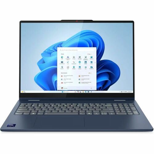 Lenovo IdeaPad 5 16IAL10 83KS001MUS 16 Touchscreen Convertible 2 in 1 Notebook - WUXGA - Intel Core Ultra 7 255U - 16 GB - 512 GB SSD - English (US) Keyboard - Cosmic Blue - Intel Chip - 1920 x 1200