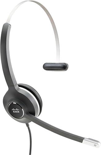 CISCO Headset 531, Wired Single On-Ear Quick Disconnect with USB-C Adapter, Charcoal, 2-Year Limited Liability Warranty (CP-HS-W-531-USBC)